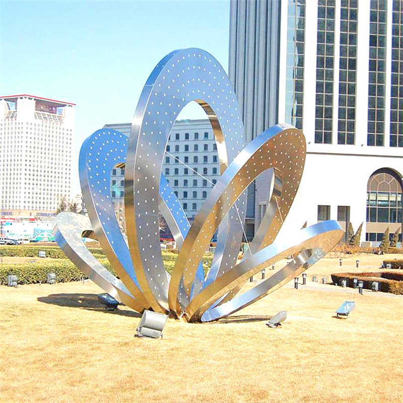 不锈钢雕塑厂家定制商场广场校园林大型地产镜面现代抽象创意雕塑